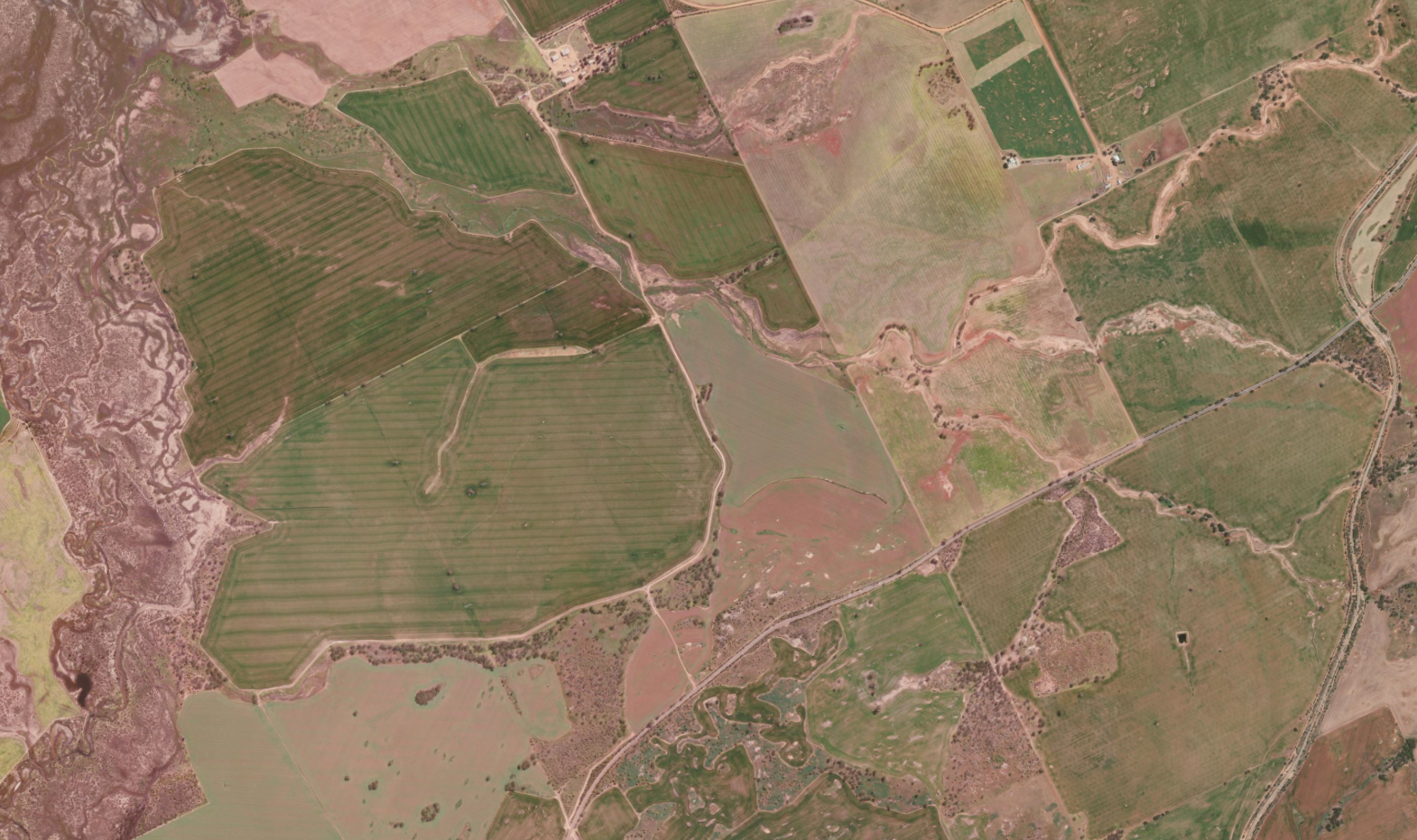 Aerial map of Goomalling, Western Australia area